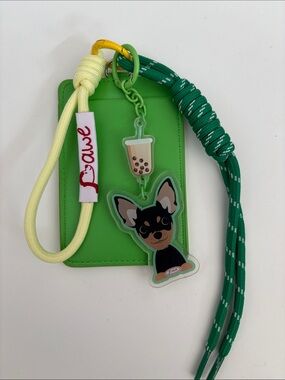 🧋🐶Handmade Chihuahua Card & Key Holder